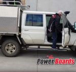 ClearView Power Boards [Pair] – Toyota LandCruiser 79 Series, thick board, LED light (1984 – Current)